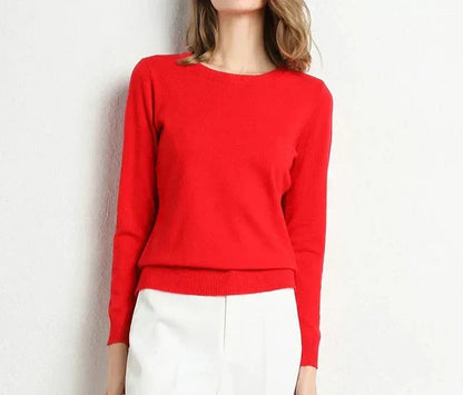 Dames Trui van Wol in 13 Kleuren