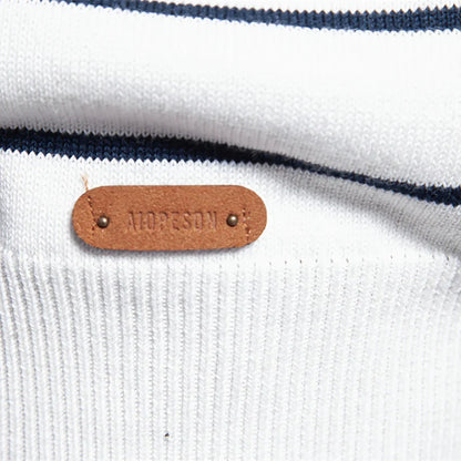 Heren Trui met Streepdesign – Blauw, Rood, Wit of Bruin