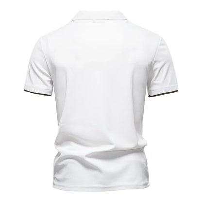 Casual Heren Polo – Zwart, Grijs, Blauw, Wit, Marineblauw of Groen