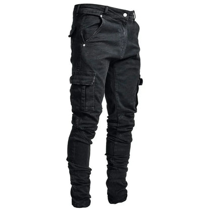 Cargo Jeans voor Heren – Lichtblauw, Zwart of Combi