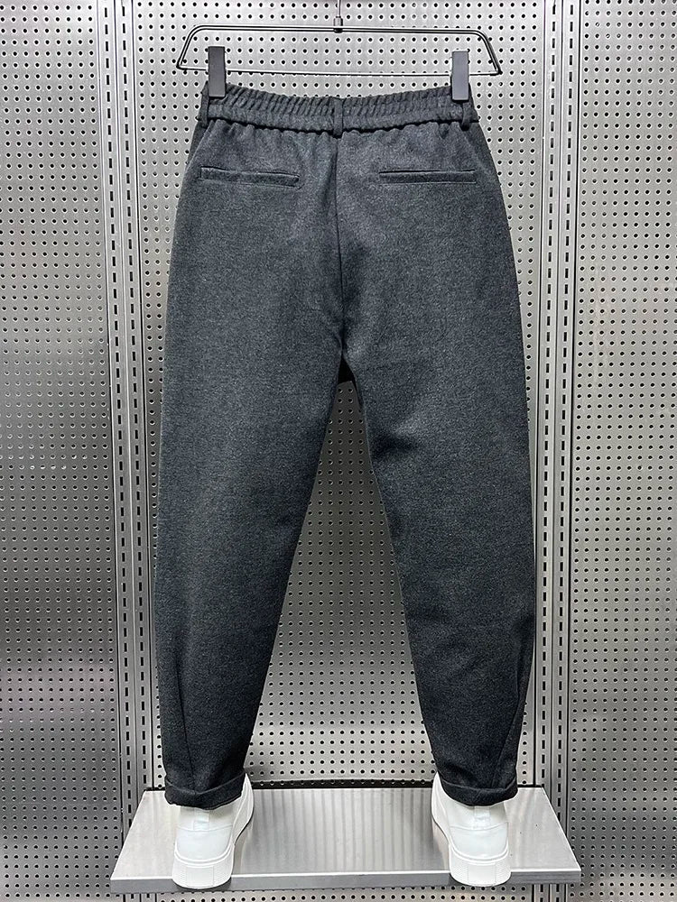 Herenbroek met Textuur – Grijs, Zwart of Bruin