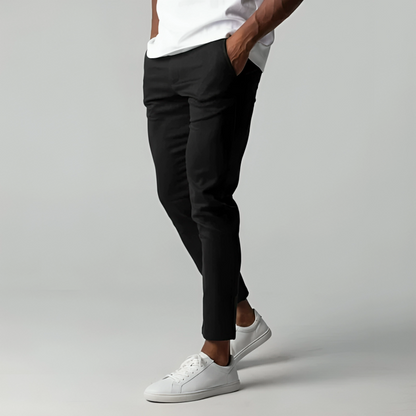 Stretch Chino voor Heren – Zwart, Marineblauw, Groen of Khaki