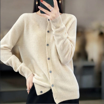 Dames Cardigan met Knoopjes in Acht Kleuren