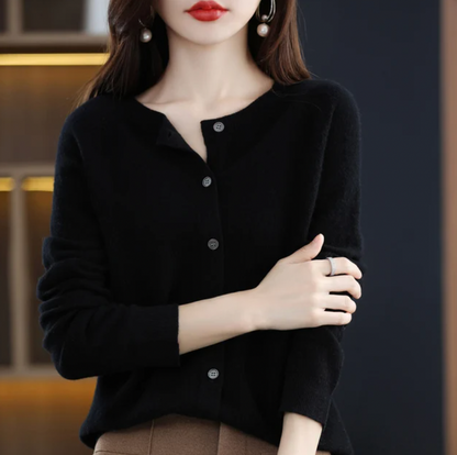 Dames Cardigan met Knoopjes in Acht Kleuren