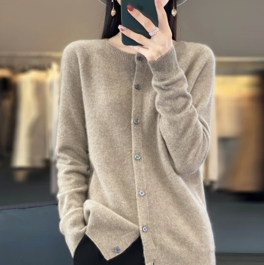 Dames Cardigan met Knoopjes in Acht Kleuren