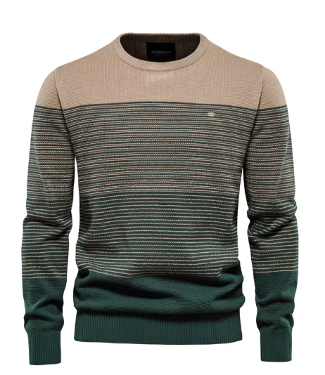 Klassieke Heren Trui – Groen, Bruin, Grijs of Rood