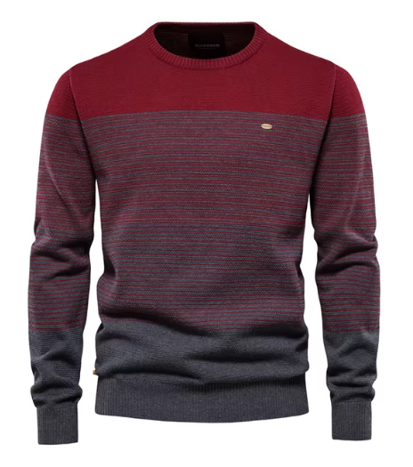 Klassieke Heren Trui – Groen, Bruin, Grijs of Rood