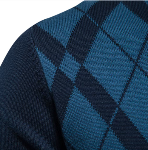 Heren Trui met Halve Rits – Blauw, Bruin of Zwart