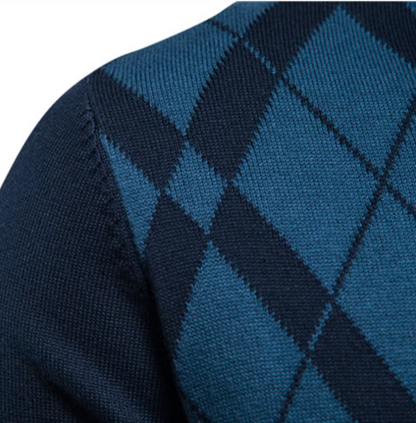 Heren Trui met Halve Rits – Blauw, Bruin of Zwart