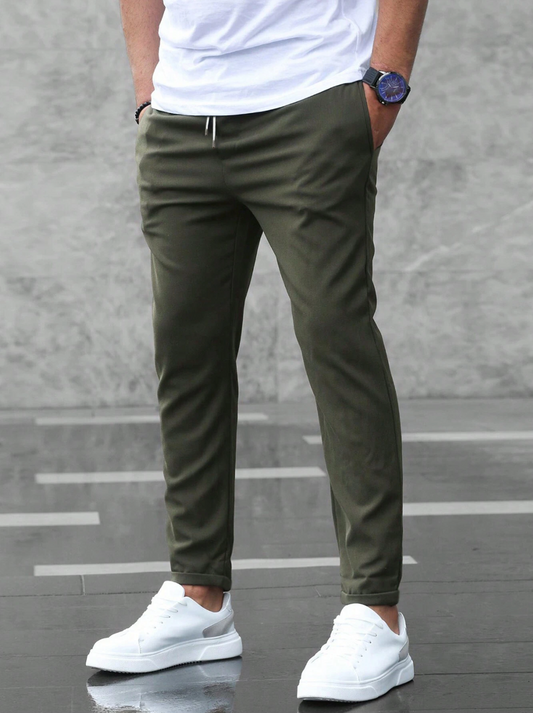 Stretchbroek voor Heren – Groen, Zwart, Grijs of Blauw