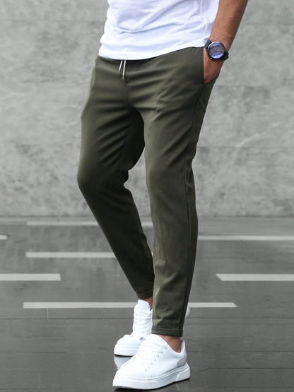 Stretchbroek voor Heren – Groen, Zwart, Grijs of Blauw