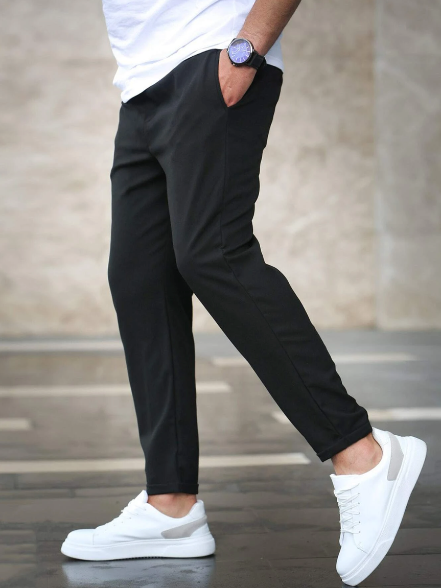 Stretchbroek voor Heren – Groen, Zwart, Grijs of Blauw