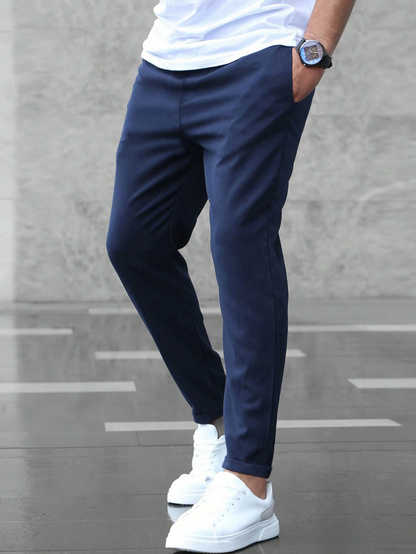 Stretchbroek voor Heren – Groen, Zwart, Grijs of Blauw