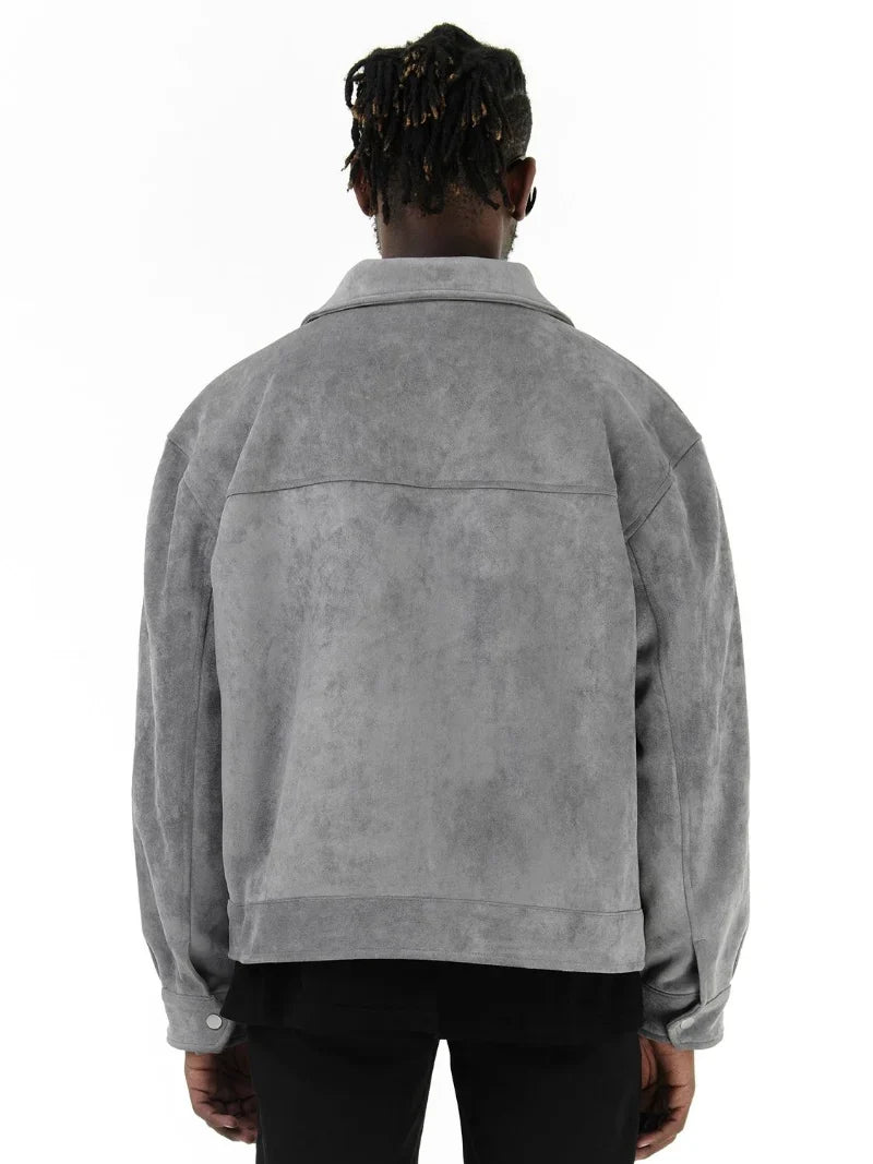 Heren Oversized Jack in Suède Look