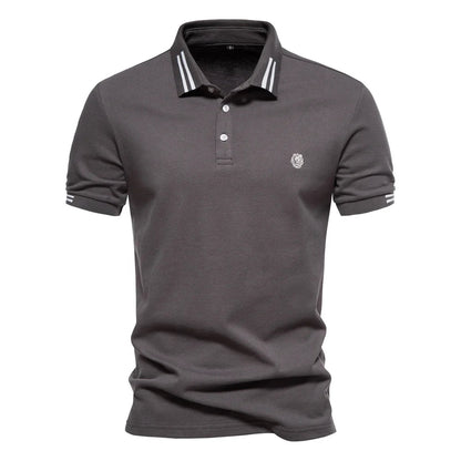 Chique Heren Polo – Lichtblauw, Donkerblauw, Wit, Donkergroen of Grijs
