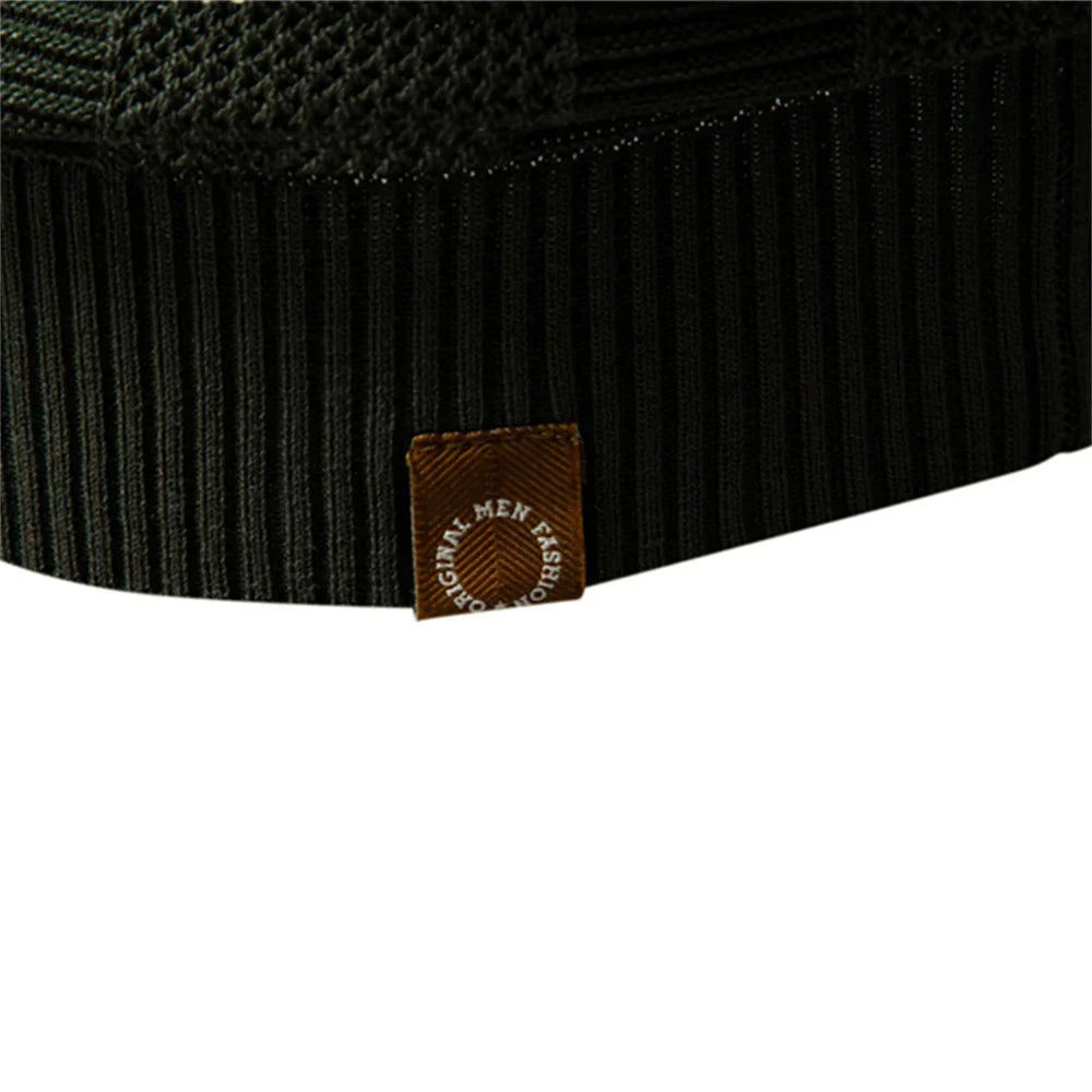 Gestreepte Heren Polo – Grijs, Donkerblauw of Donkergroen