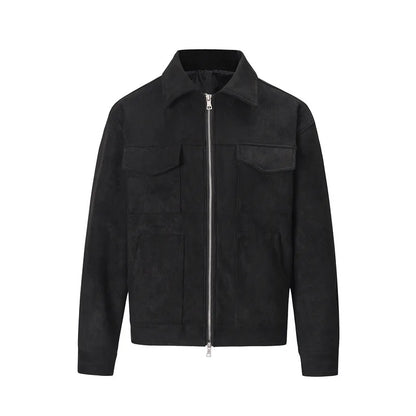 Heren Oversized Jack in Suède Look