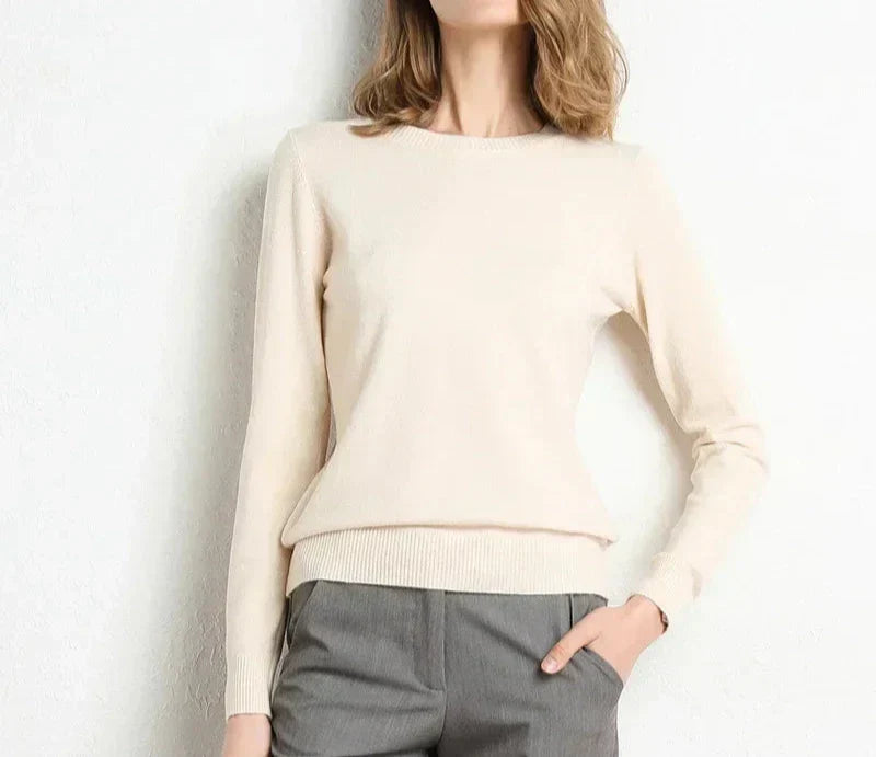 Dames Trui van Wol in 13 Kleuren