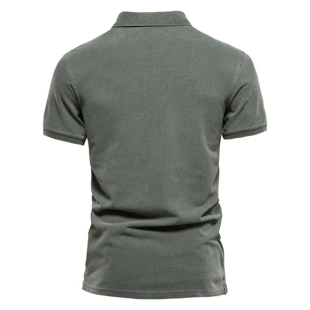 Casual Heren Polo – Groen, Donkergrijs of Donkerblauw