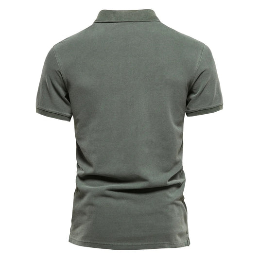 Casual Heren Polo – Groen, Donkergrijs of Donkerblauw
