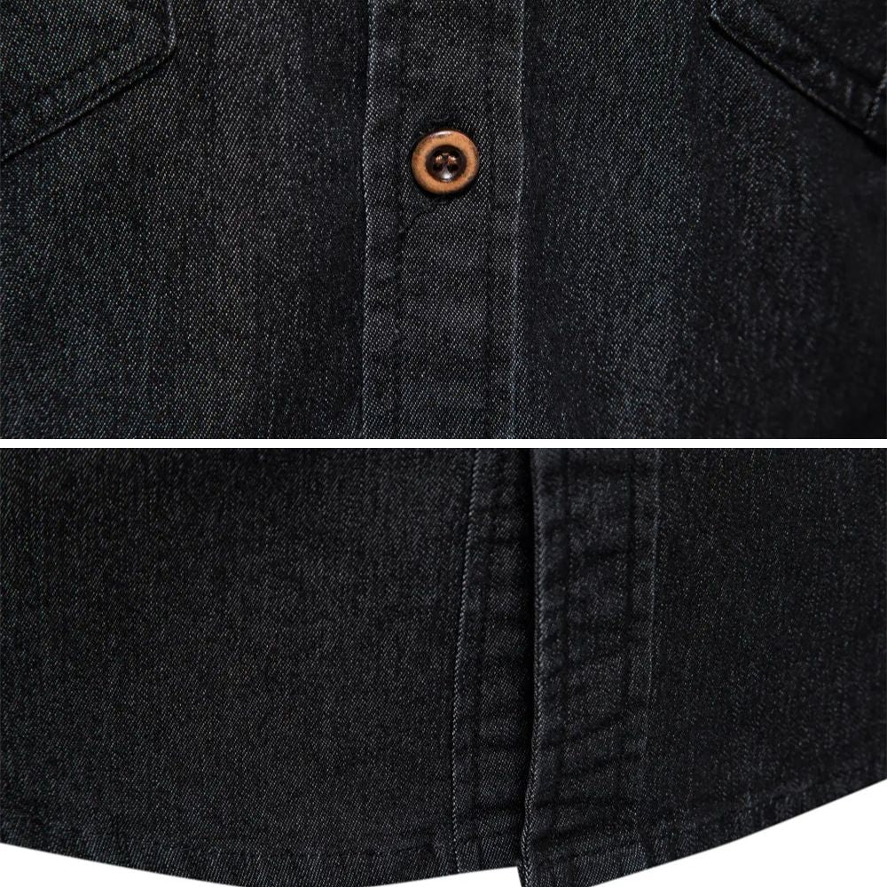 Heren Denim Jack – Zwart, Donkerblauw of Blauw
