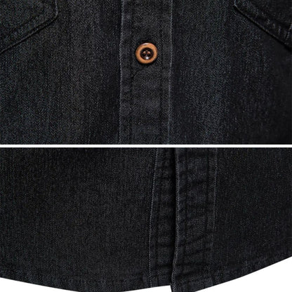Heren Denim Jack – Zwart, Donkerblauw of Blauw