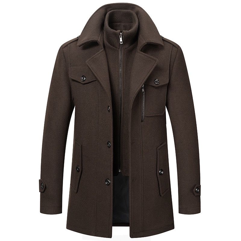 Klassieke Heren Winterjas in Zes Kleuren