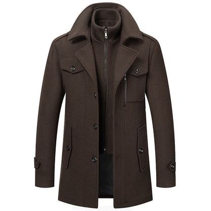 Klassieke Heren Winterjas in Zes Kleuren