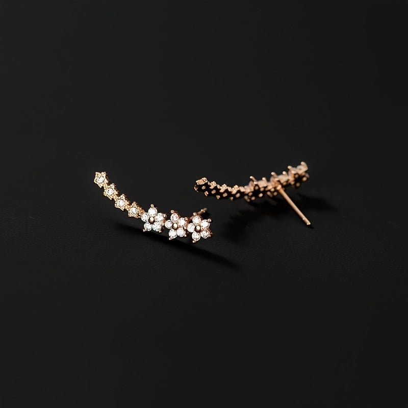 Bloemenoorbellen – Roségoud, Zilver of Goud