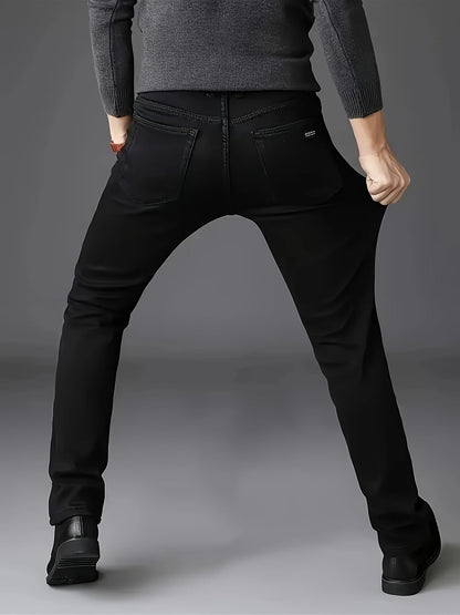 Zwarte Slim Fit Denim Jeans voor Heren