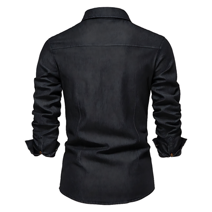 Heren Denim Jack – Zwart, Donkerblauw of Blauw