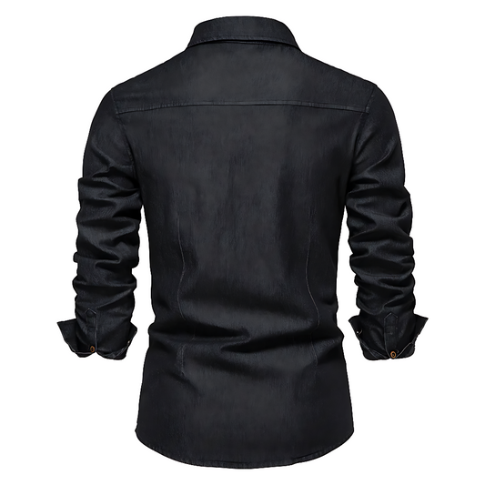 Heren Denim Jack – Zwart, Donkerblauw of Blauw