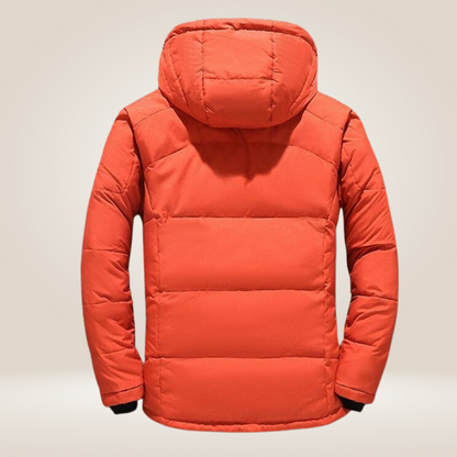 Heren Winterparka – Oranje, Blauw, Zwart of Donkergroen