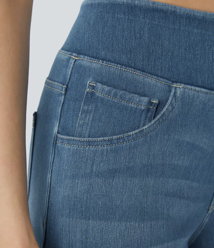 Dames Jeans met Hoge Taille – Vijf Denimtinten