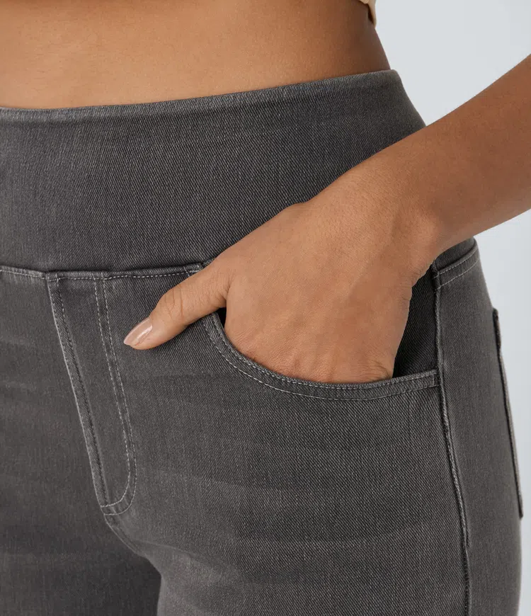 Dames Jeans met Hoge Taille – Vijf Denimtinten