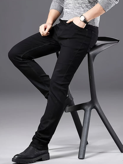 Zwarte Slim Fit Denim Jeans voor Heren