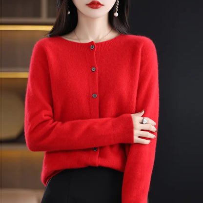 Dames Cardigan met Knoopjes in Acht Kleuren