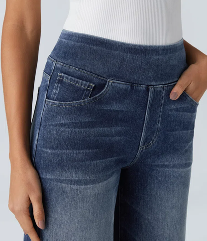 Dames Jeans met Hoge Taille – Vijf Denimtinten