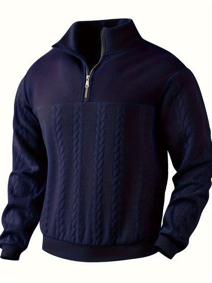 Gebreide Heren Zip-up – Vijf Kleuren