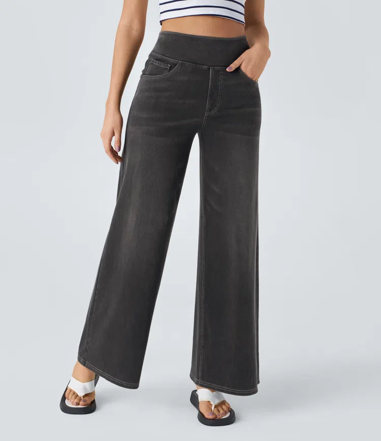 Dames Jeans met Hoge Taille – Vijf Denimtinten