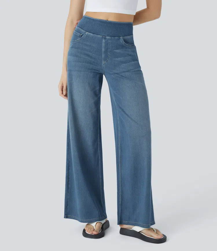 Dames Jeans met Hoge Taille – Vijf Denimtinten