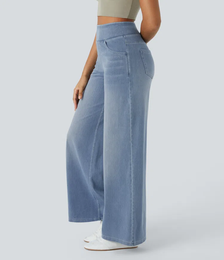 Dames Jeans met Hoge Taille – Vijf Denimtinten