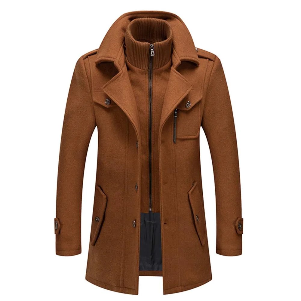 Klassieke Heren Winterjas in Zes Kleuren