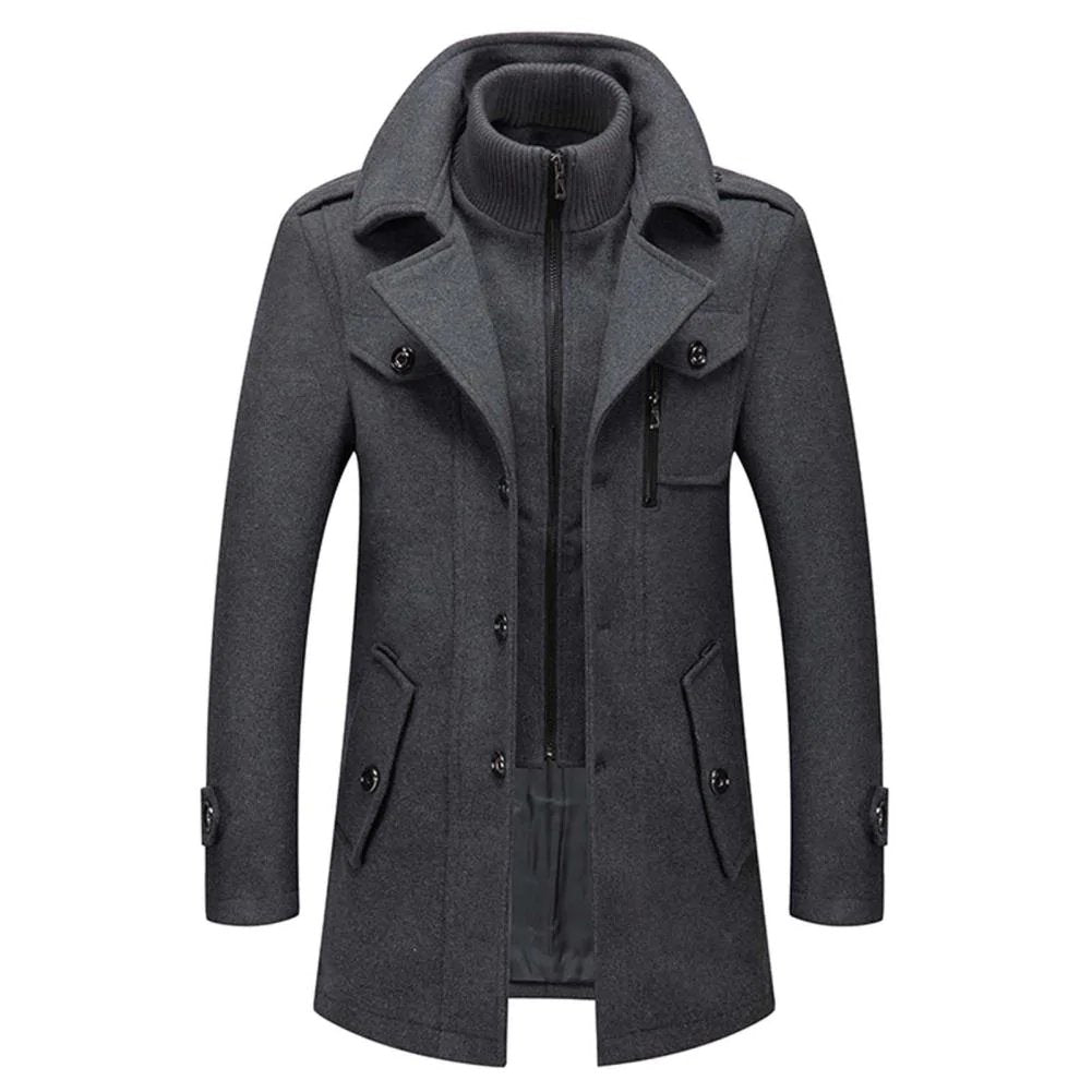 Klassieke Heren Winterjas in Zes Kleuren