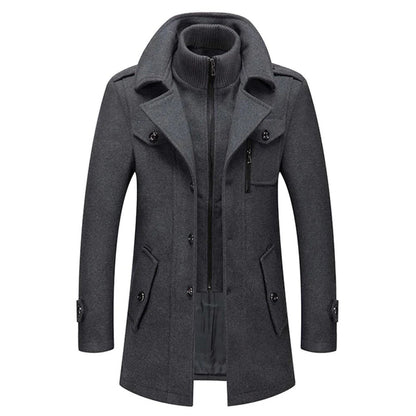 Klassieke Heren Winterjas in Zes Kleuren