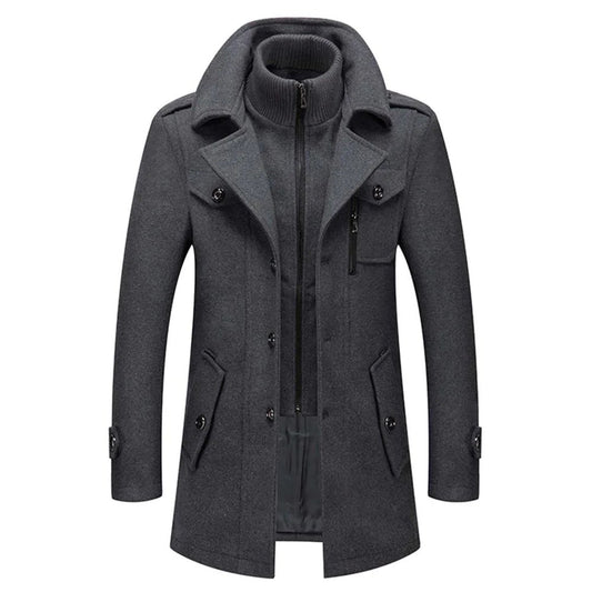 Klassieke Heren Winterjas in Zes Kleuren
