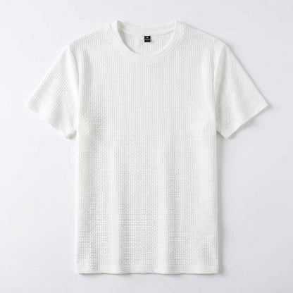Elegant Heren T-shirt – Khaki, Wit, Blauw, Zwart of Donkergrijs
