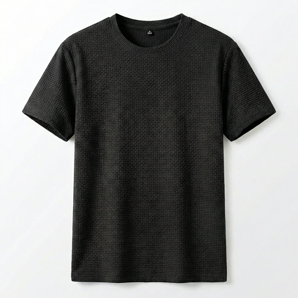 Elegant Heren T-shirt – Khaki, Wit, Blauw, Zwart of Donkergrijs