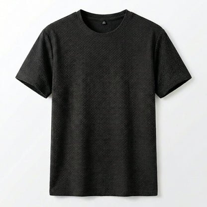 Elegant Heren T-shirt – Khaki, Wit, Blauw, Zwart of Donkergrijs