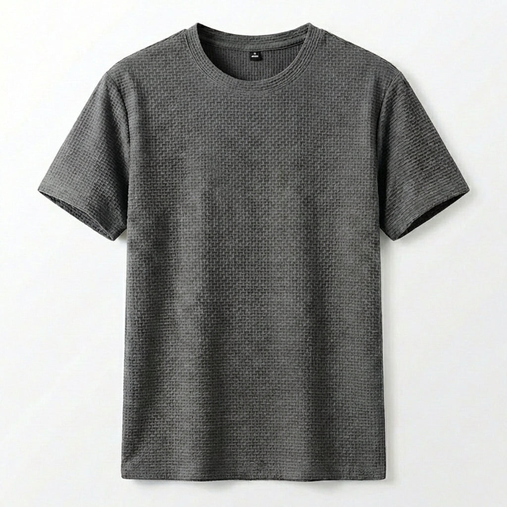 Elegant Heren T-shirt – Khaki, Wit, Blauw, Zwart of Donkergrijs